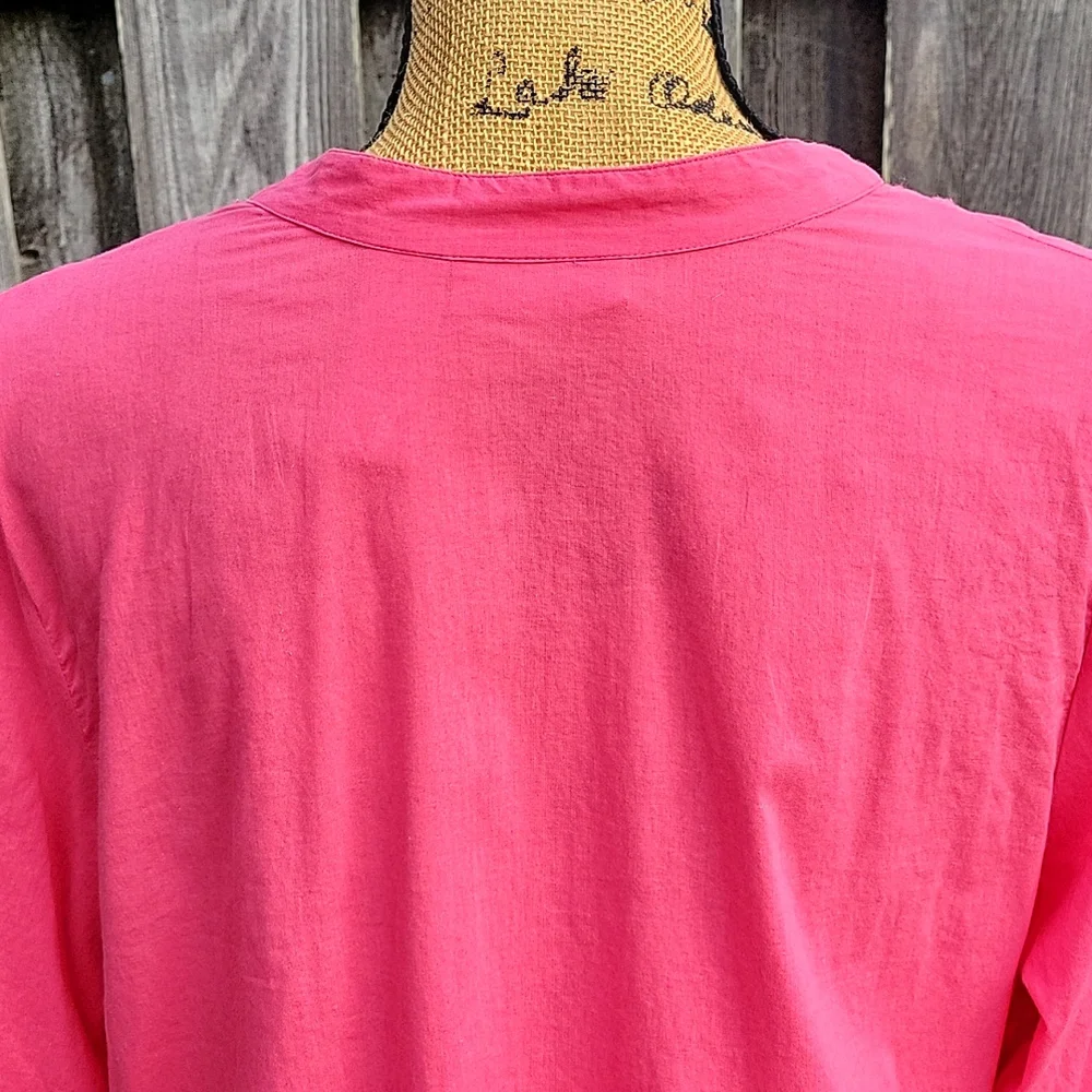 Liz Lange 100% Cotton Embroidered Maternity Top